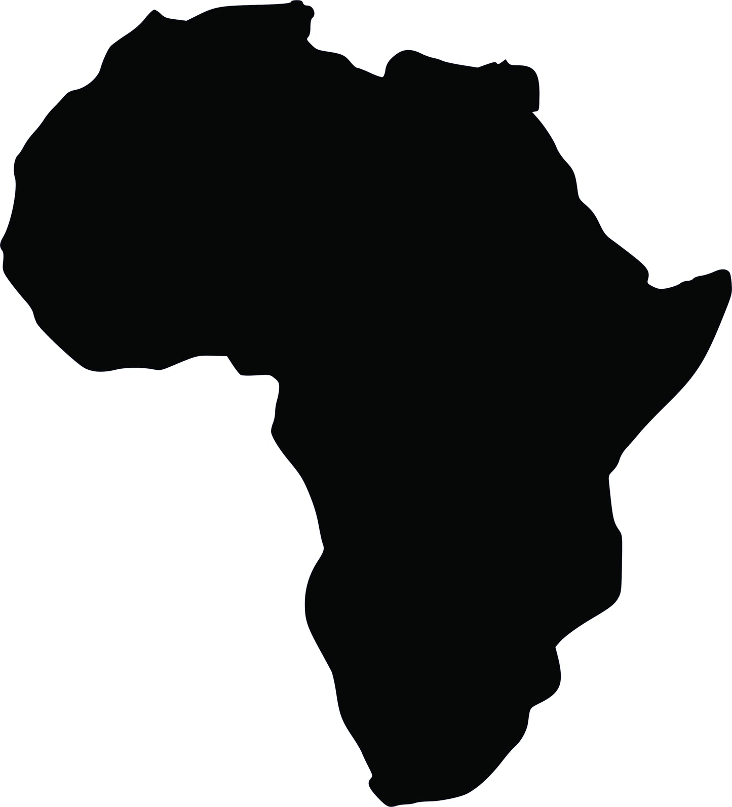 12" Africa Blank - Pack of 10