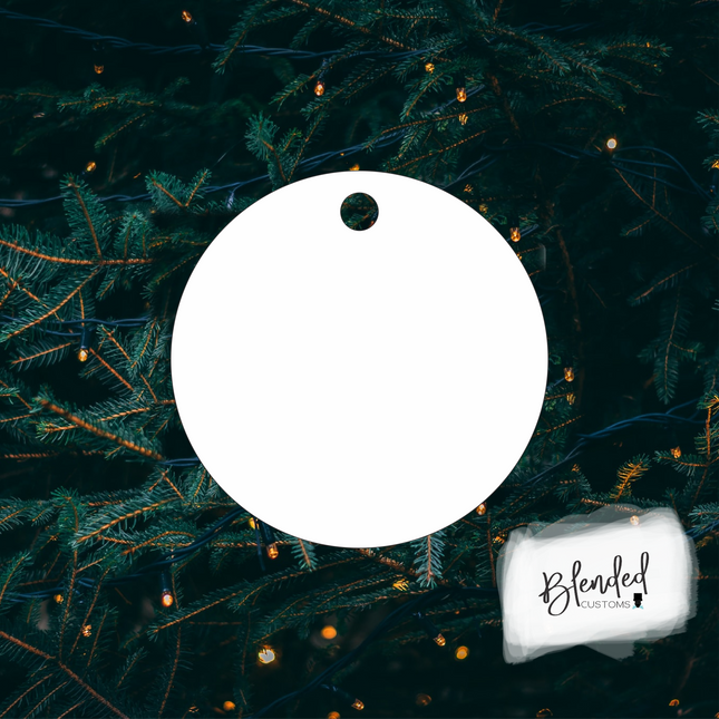 Circle Sublimation Christmas Ornament - Set of 10