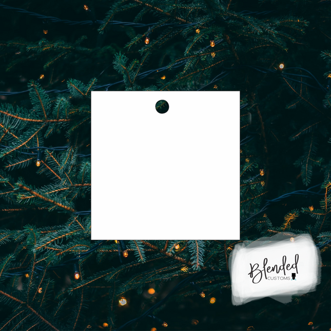 Square Sublimation Christmas Ornament - Set of 10