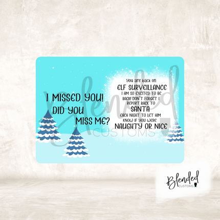 Elf Postcard PNG Download