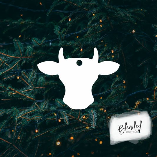 Bull Sublimation Christmas Ornament