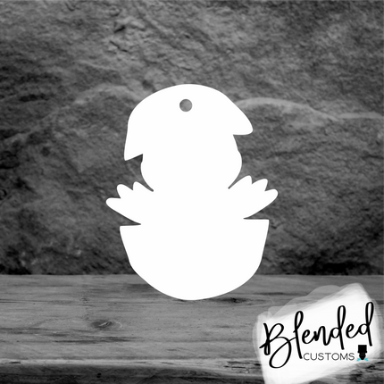 Chick Easter Basket Tag Sublimation Blank - Set of 10