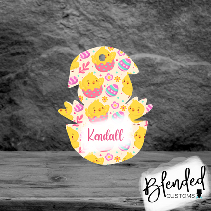 Chick Easter Basket Tag Sublimation Blank - Set of 10