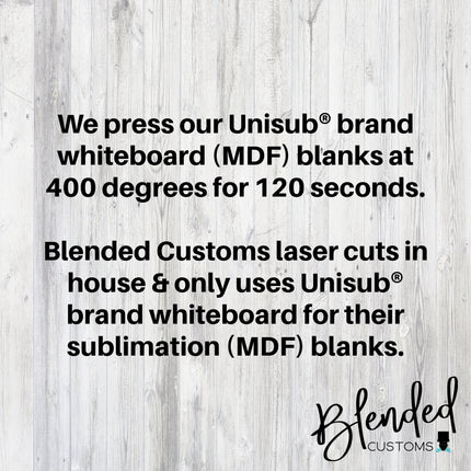 MM Santa Hat Football Edition Sublimation Christmas Ornament - 10 Pack Special