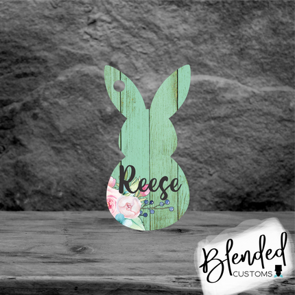 Bunny 2 Easter Basket Tag Sublimation Blank - Set of 10