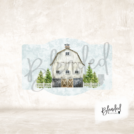 Farmhouse Zip Code Ornament PNG Download