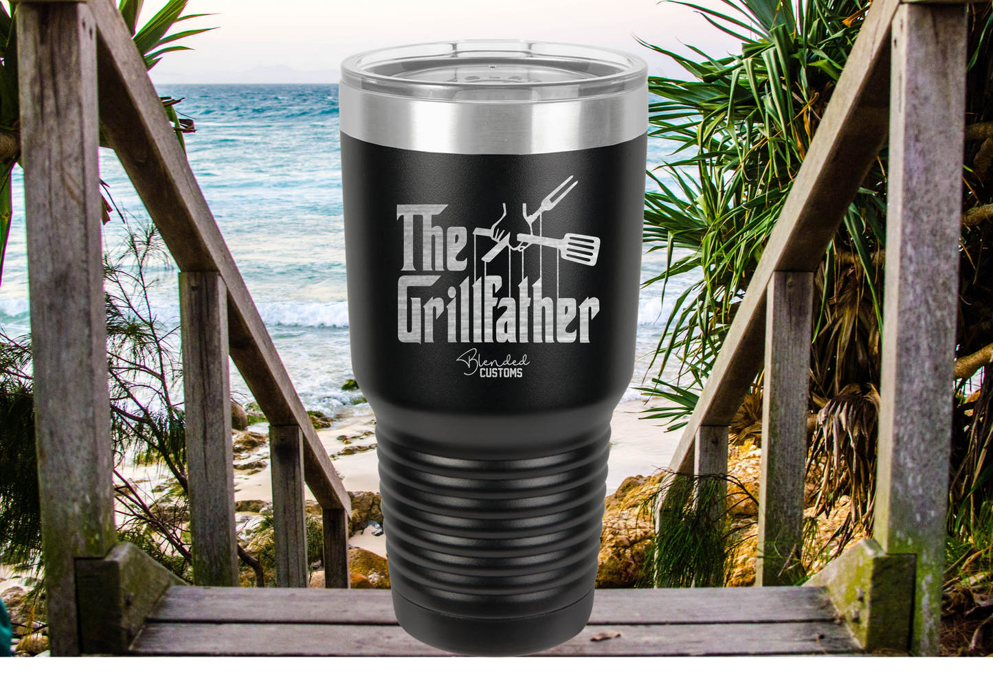 The Grillfather Laser Engraved Tumbler