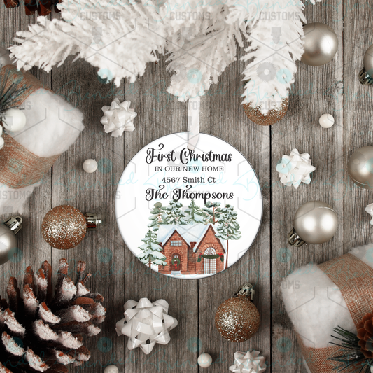 Personalized New Home Christmas Ornament