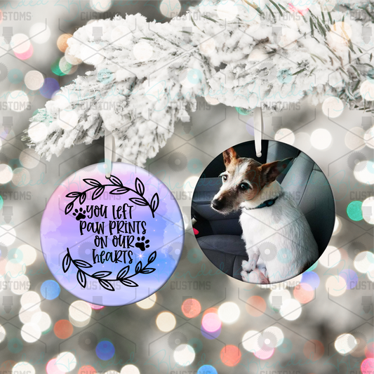 Double Side Personalized Pet Memorial Christmas Ornament