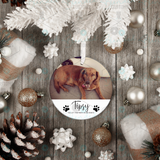 Personalized Pet Memorial Christmas Ornament