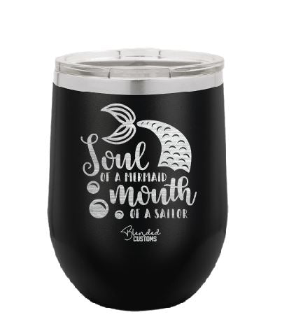 Soul Of A Mermaid Stemless  Tumbler