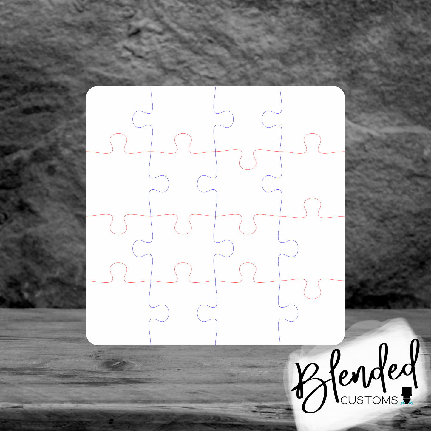 6x6 Square Unisub® Puzzle Blank