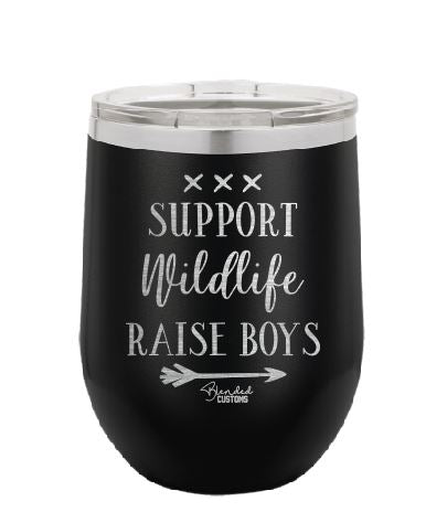 Support Wildlife, Raise Boys Stemless  Tumbler