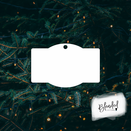 Zip Code Sublimation Christmas Ornament - Set of 10