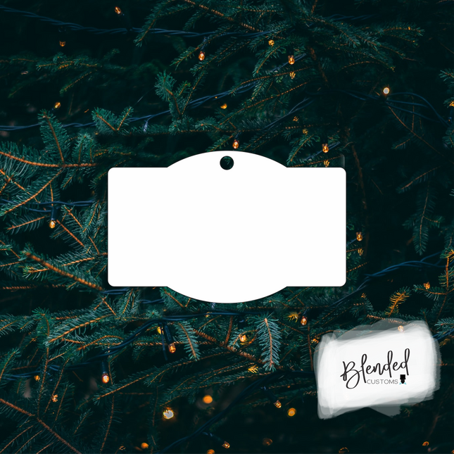 Zip Code Sublimation Christmas Ornament - Set of 10